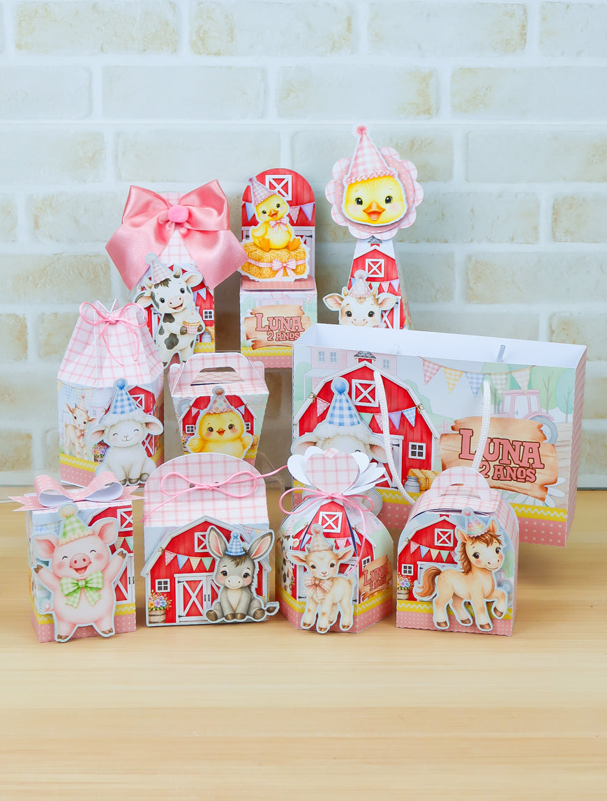Personalized Party Favor Box Kit – Little Farm