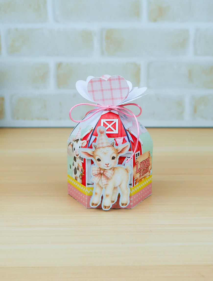 Personalized Party Favor Box Kit – Little Farm – photo 9