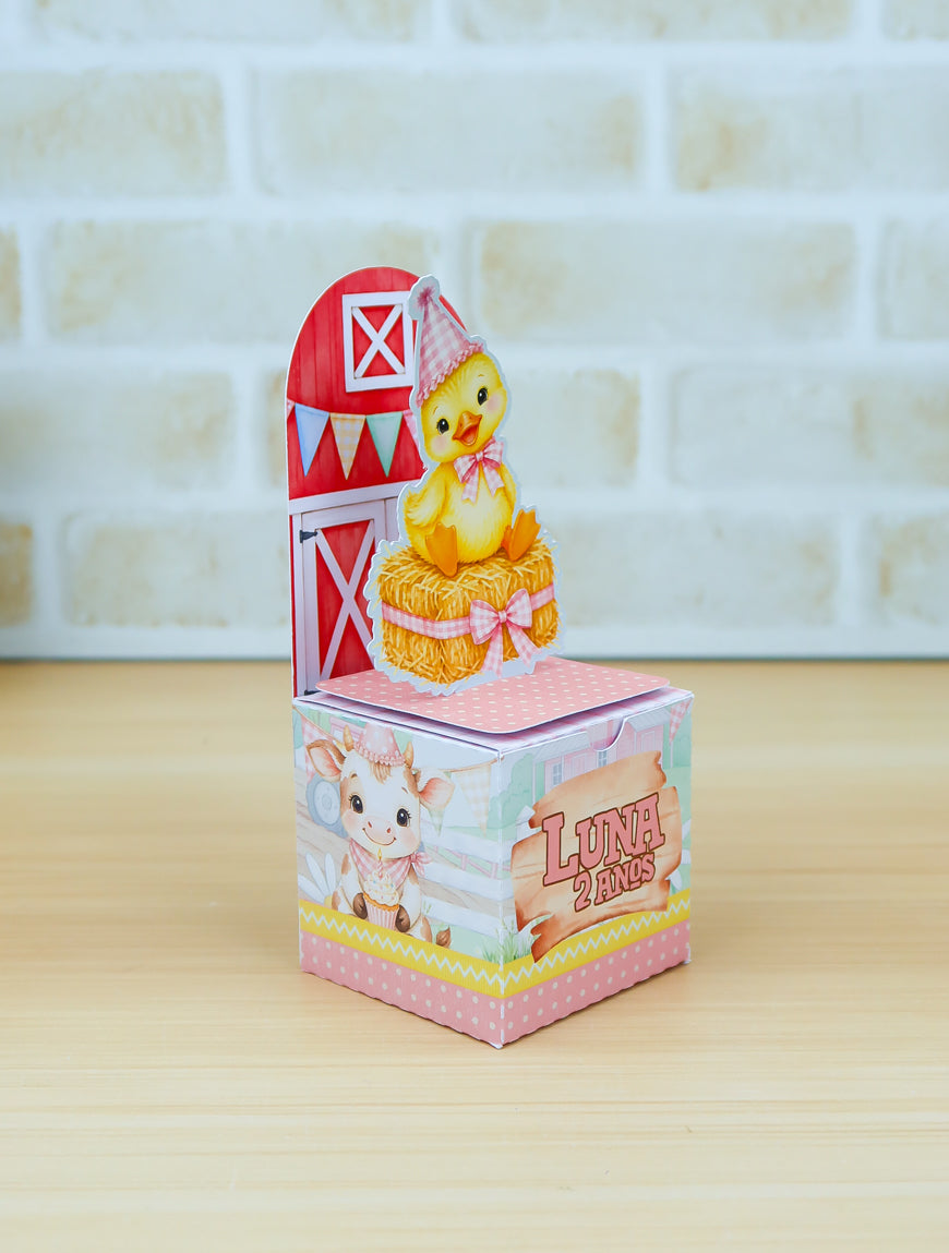 Personalized Party Favor Box Kit – Little Farm – photo 10