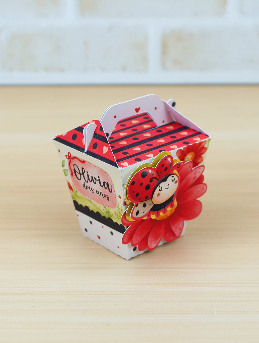 Personalized Party Favor Box Kit – Ladybug – photo 4