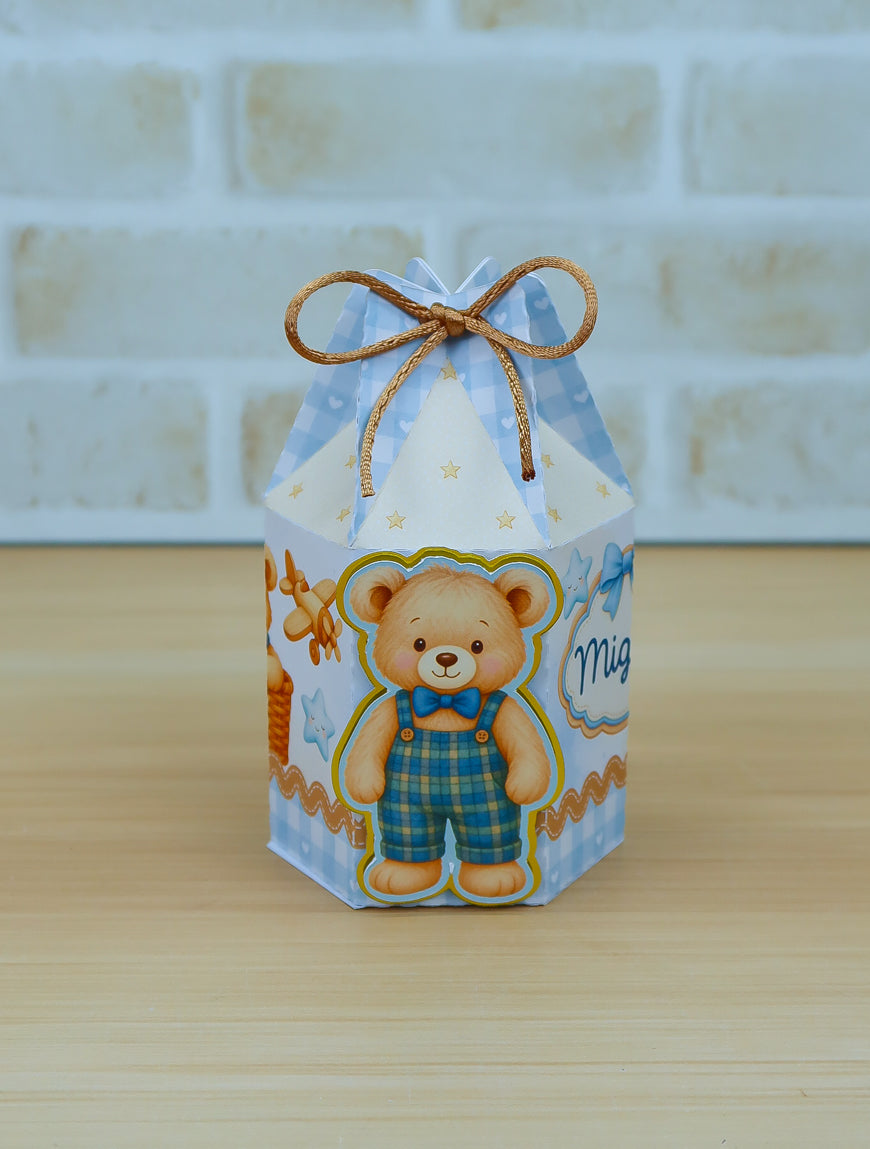 Personalized Party Favor Box Kit – Brown Bear – photo 3