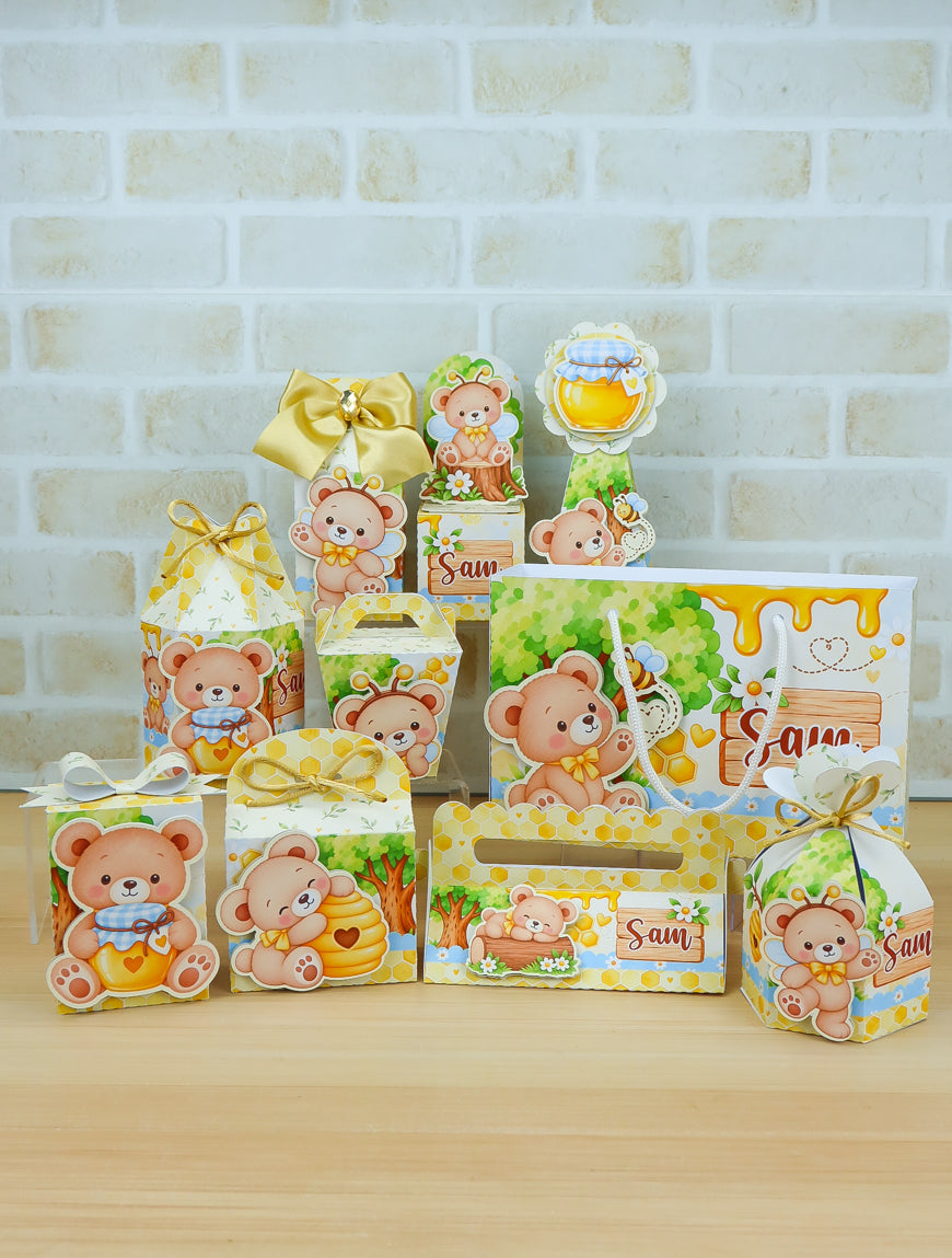 Personalized Party Favor Box Kit – Sweet Teddy Bear