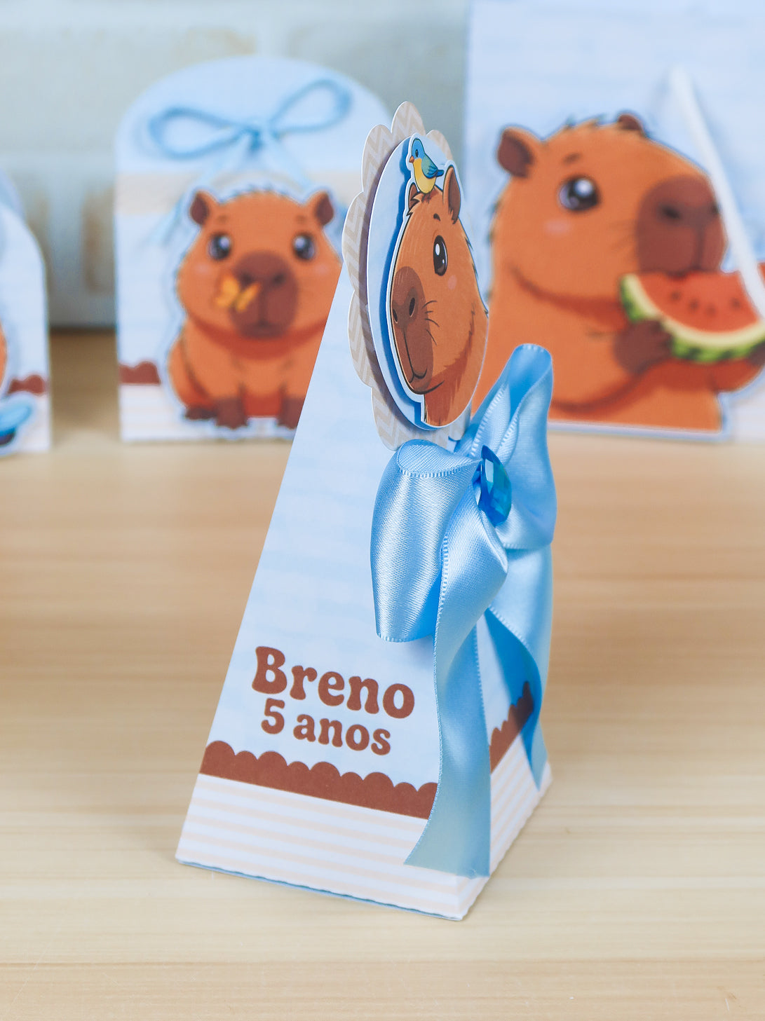 Personalized Party Favor Box Kit – Blue Capybara – photo 5