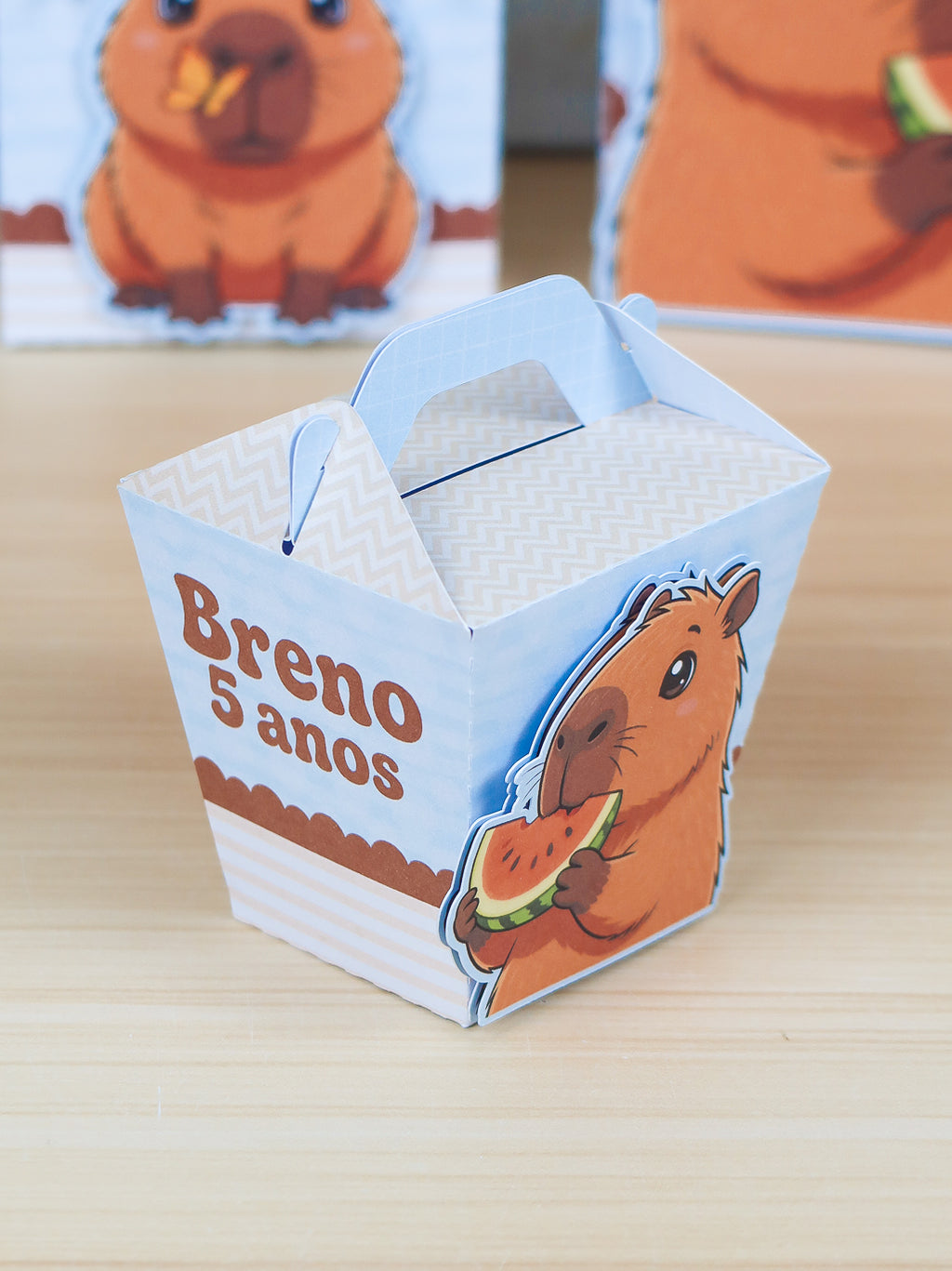 Personalized Party Favor Box Kit – Blue Capybara – photo 6