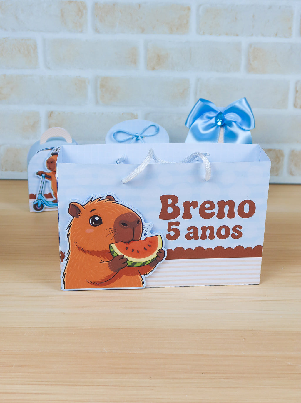 Personalized Party Favor Box Kit – Blue Capybara – photo 9