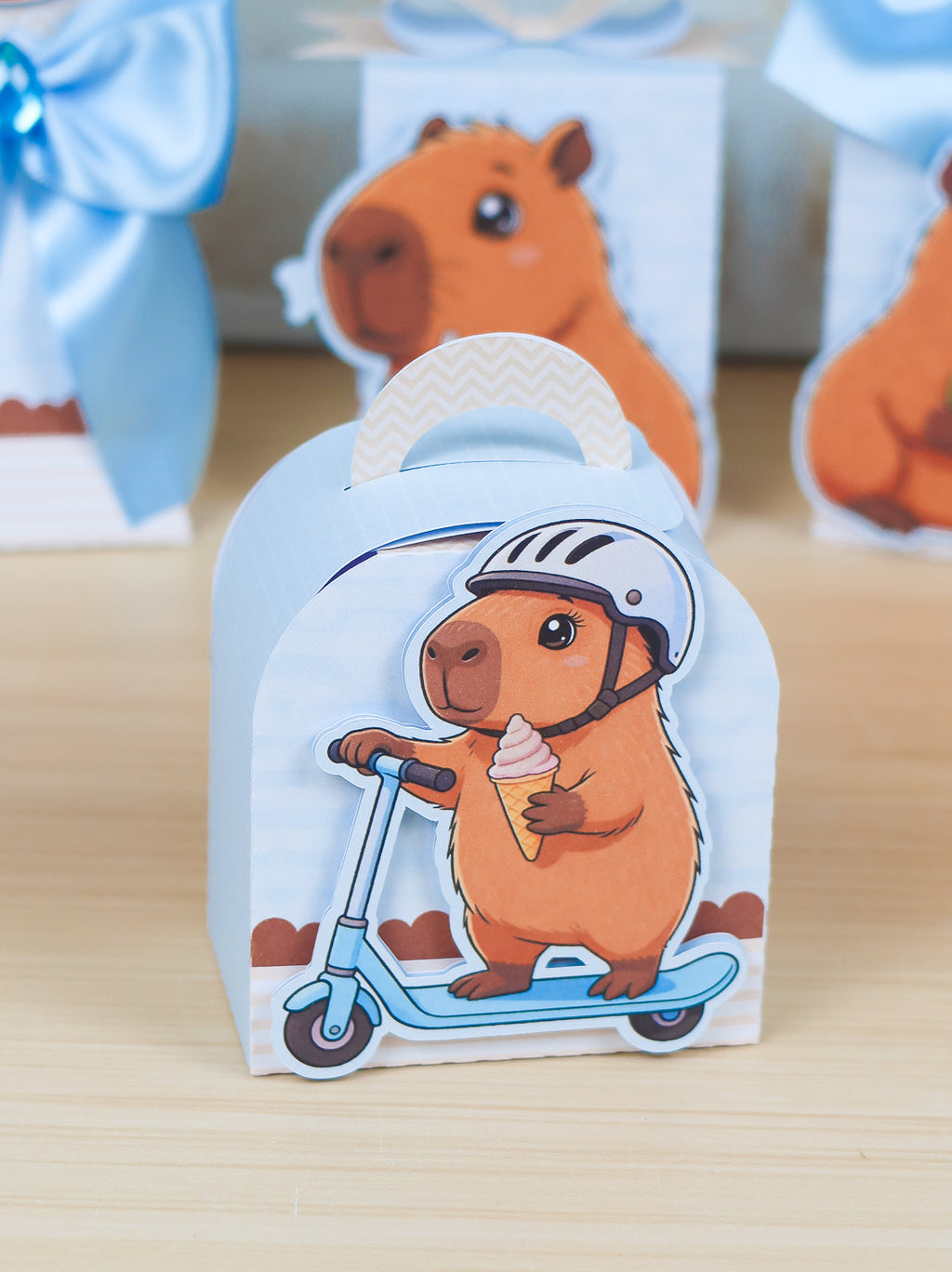 Personalized Party Favor Box Kit – Blue Capybara – photo 11