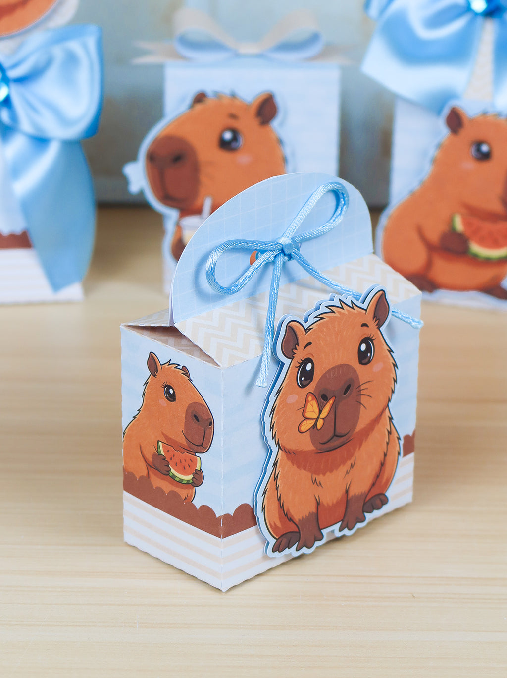 Personalized Party Favor Box Kit – Blue Capybara – photo 2