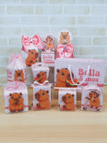 Personalized Party Favor Box Kit – Pink Capybara