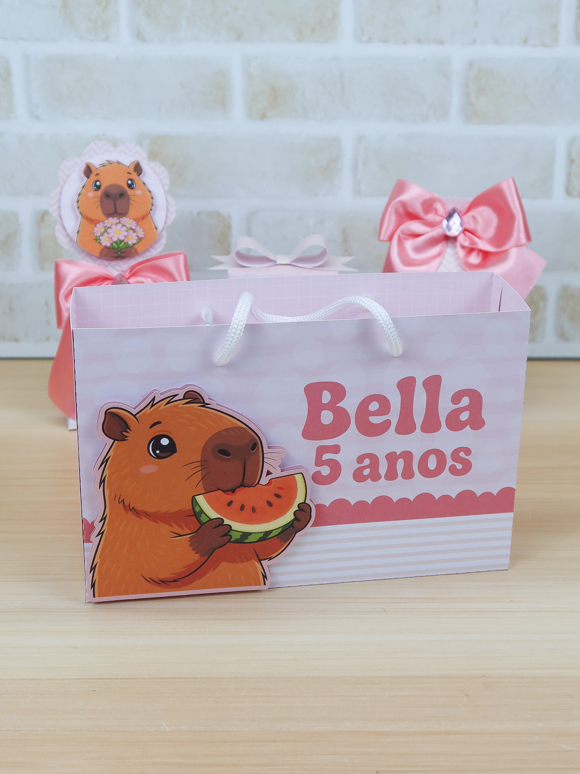 Personalized Party Favor Box Kit – Pink Capybara – photo 8