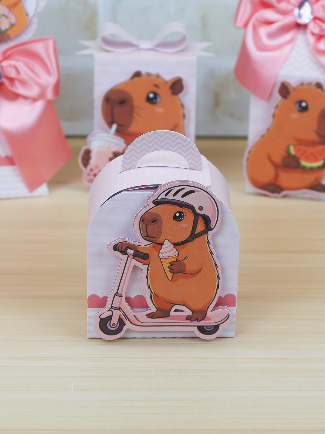 Personalized Party Favor Box Kit – Pink Capybara – photo 12