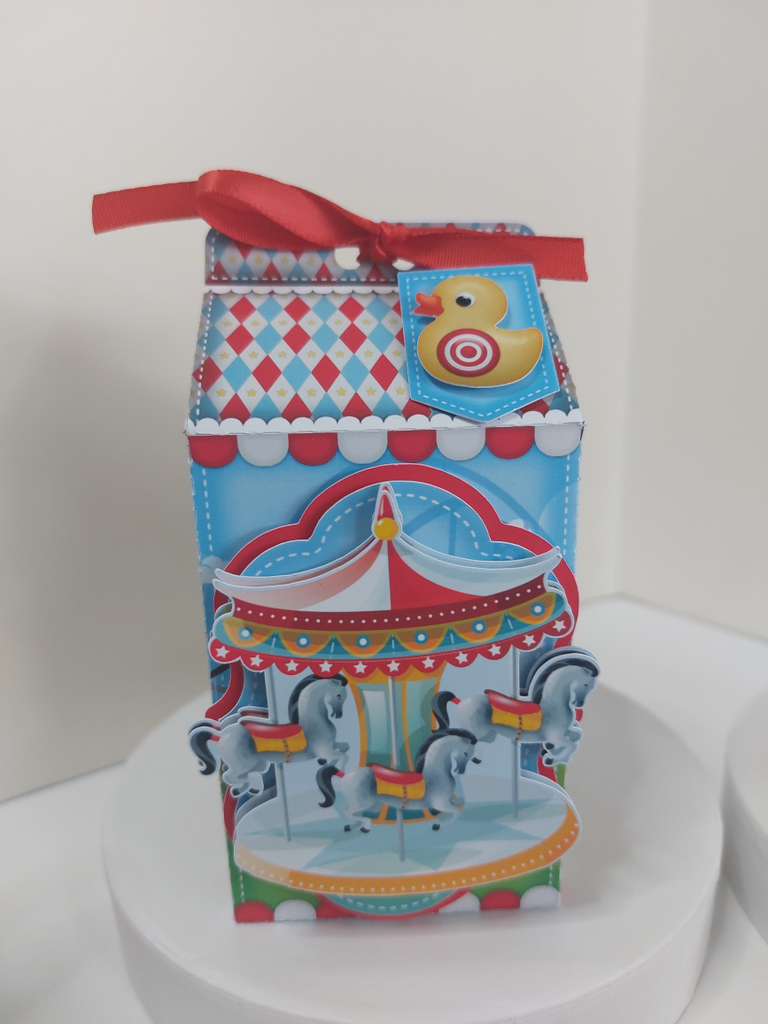 Personalized Party Favor Box Kit - Carnival Party