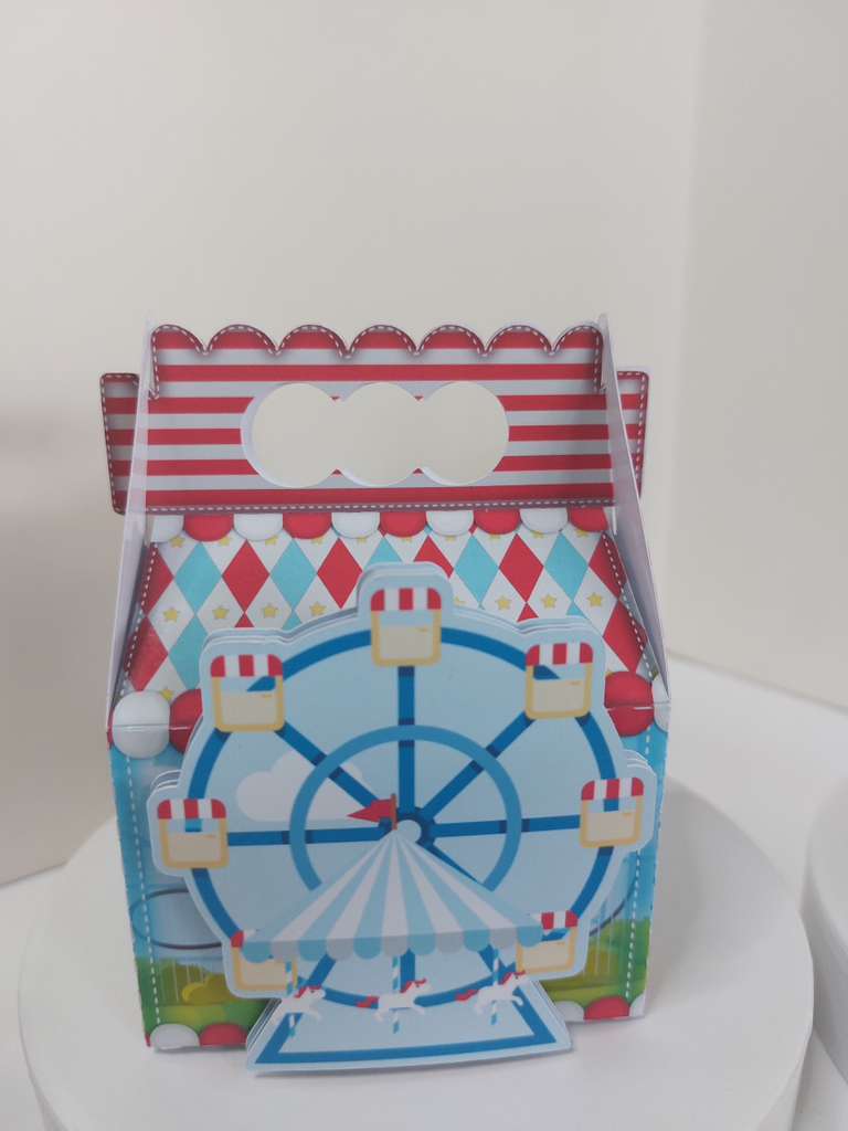 Personalized Party Favor Box Kit - Carnival Party