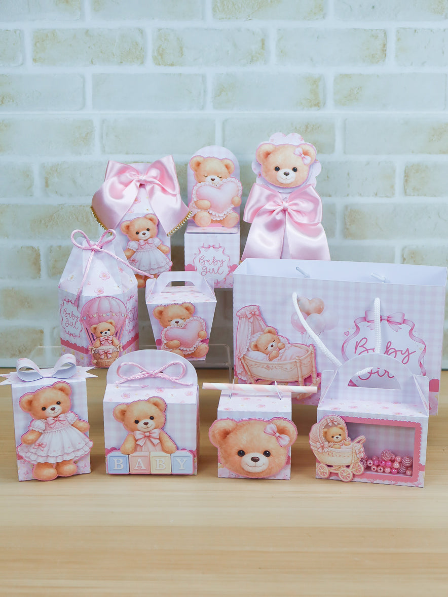 Personalized Party Favor Box Kit - Baby Girl