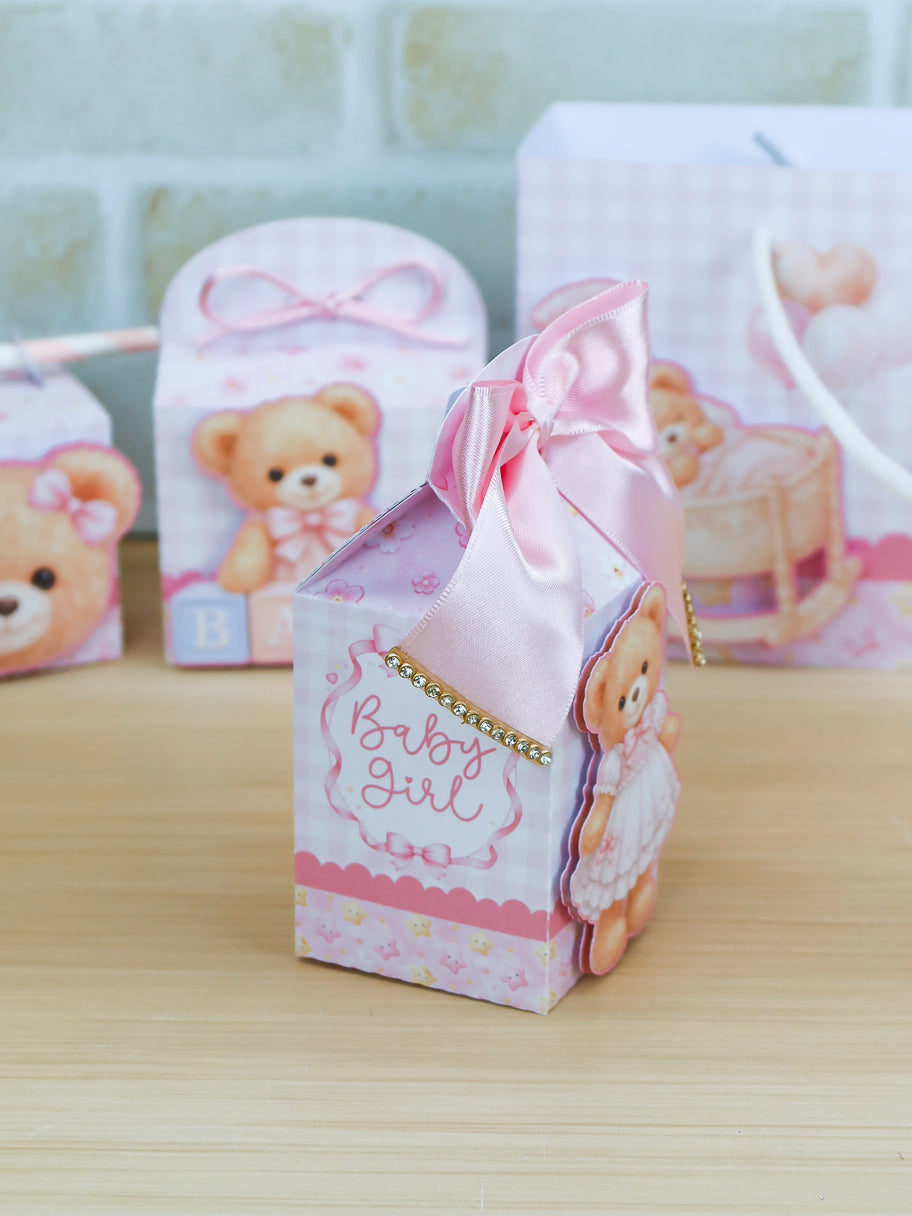 Personalized Party Favor Box Kit - Baby Girl
