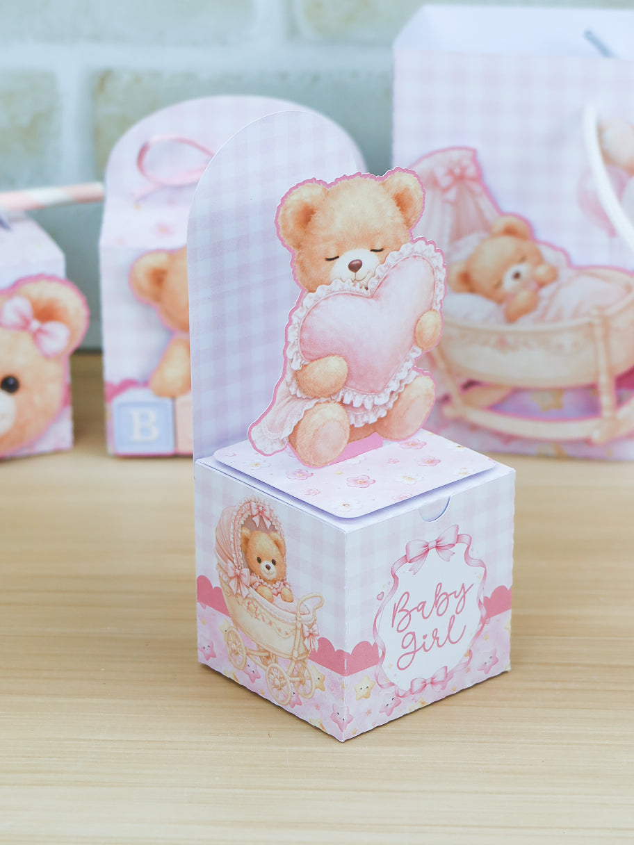 Personalized Party Favor Box Kit - Baby Girl