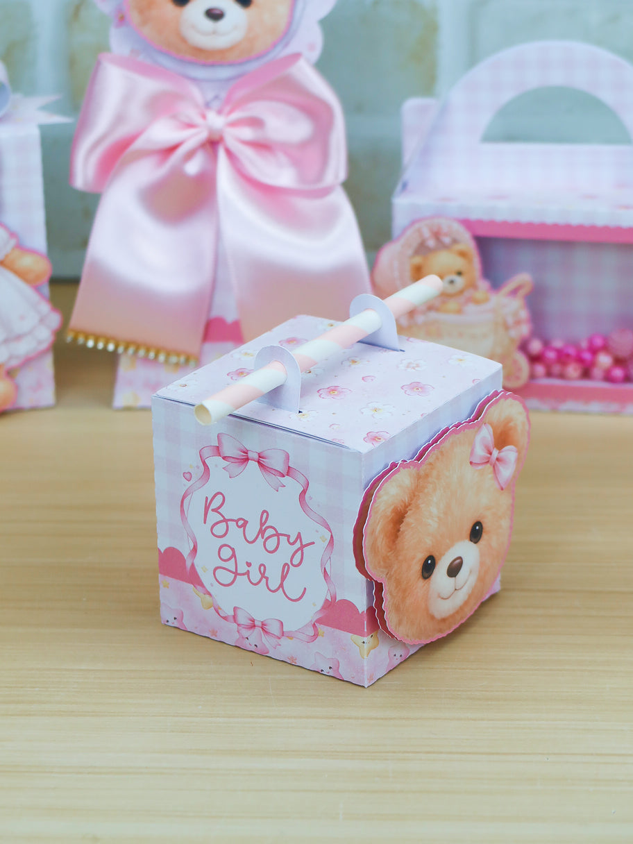 Personalized Party Favor Box Kit - Baby Girl