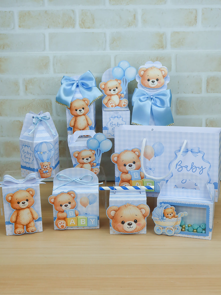 Personalized Party Favor Box Kit - Baby Boy