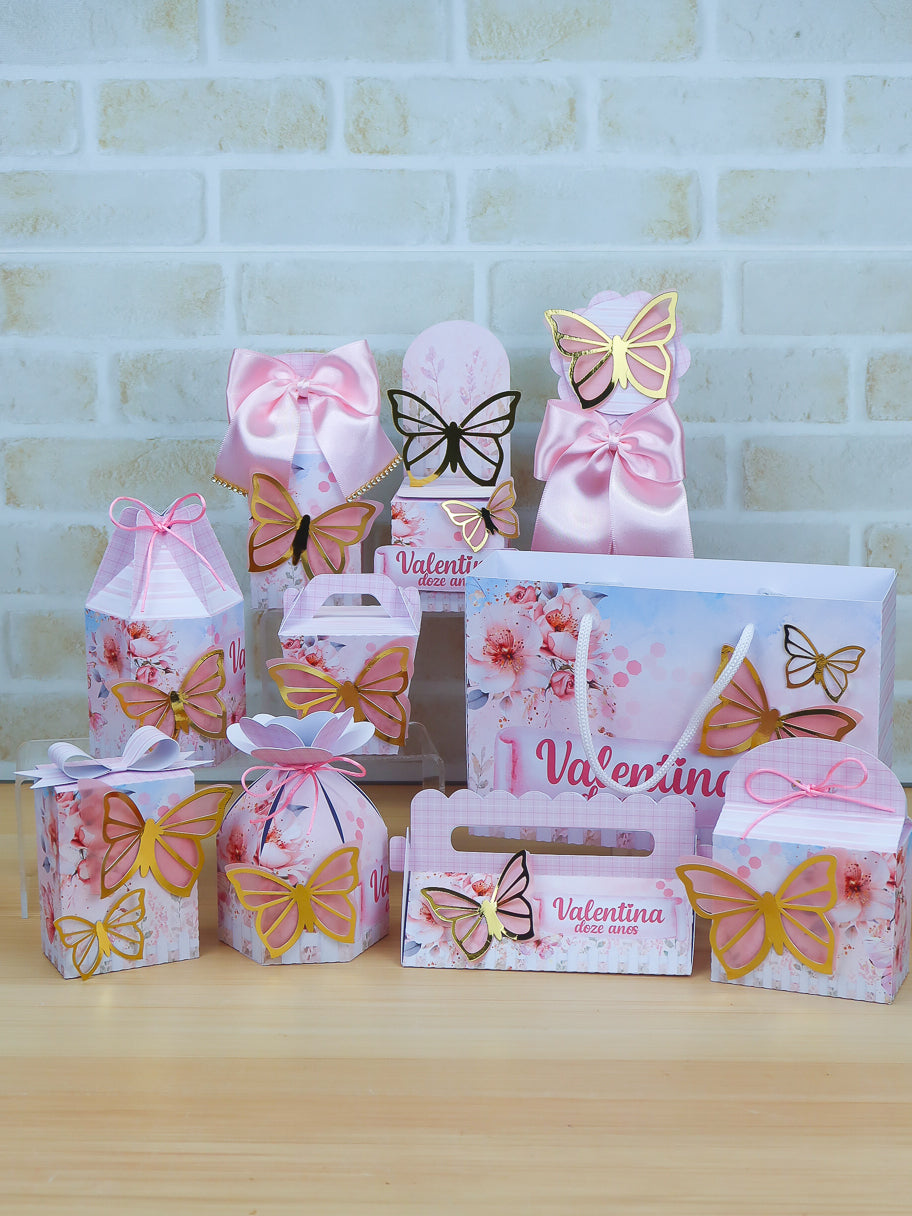 Personalized Party Favor Box Kit – Butterflies