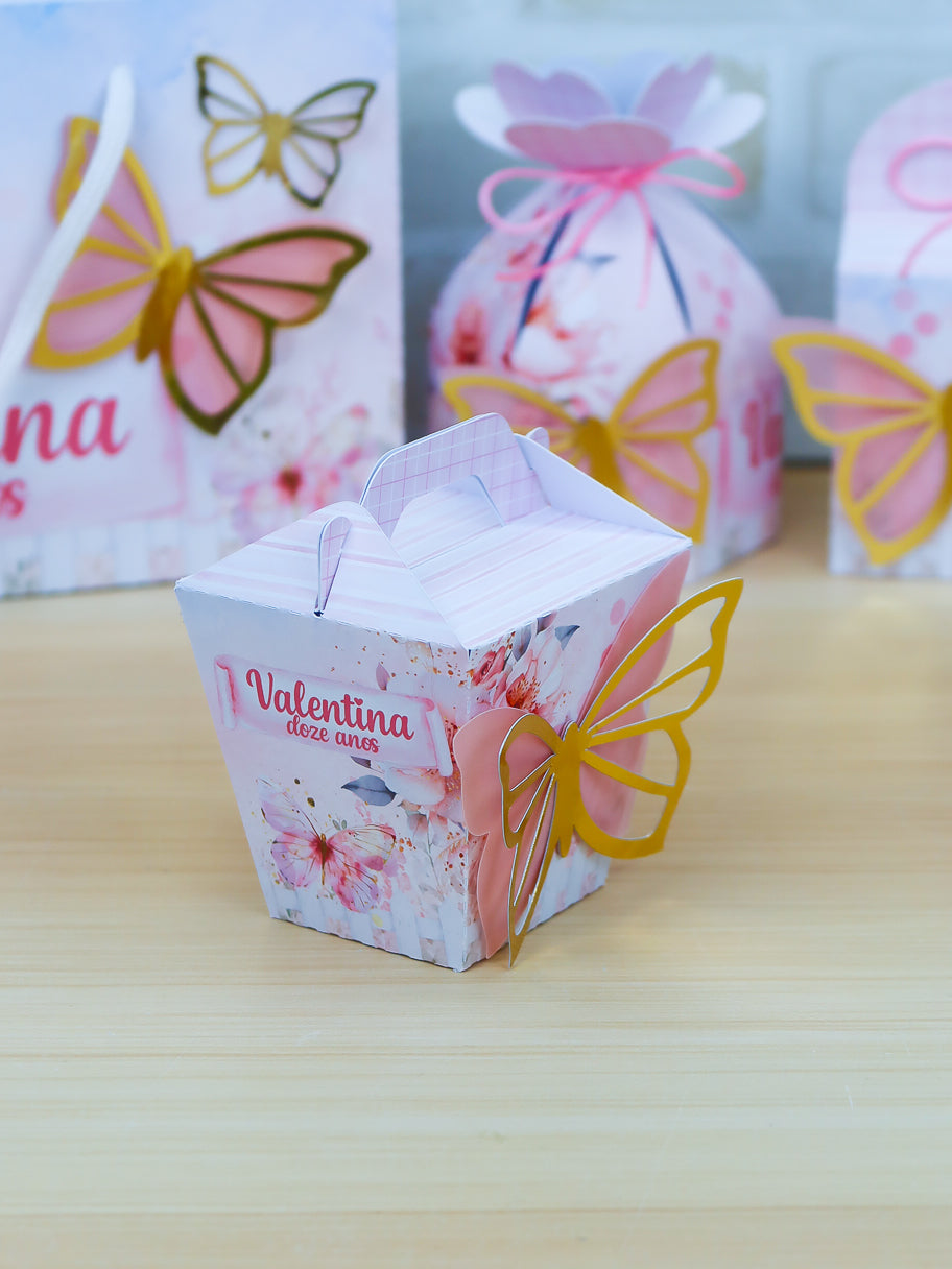 Personalized Party Favor Box Kit – Butterflies – photo 5