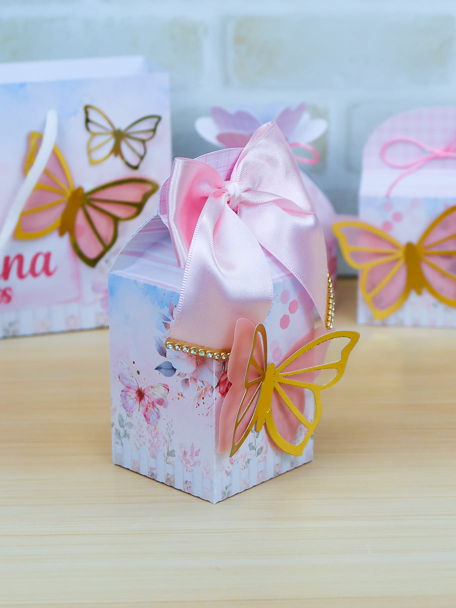 Personalized Party Favor Box Kit – Butterflies – photo 2