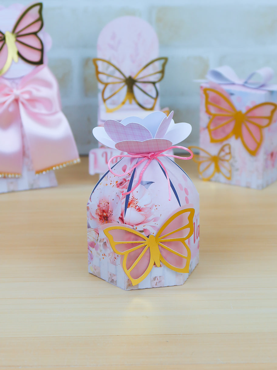 Personalized Party Favor Box Kit – Butterflies – photo 11