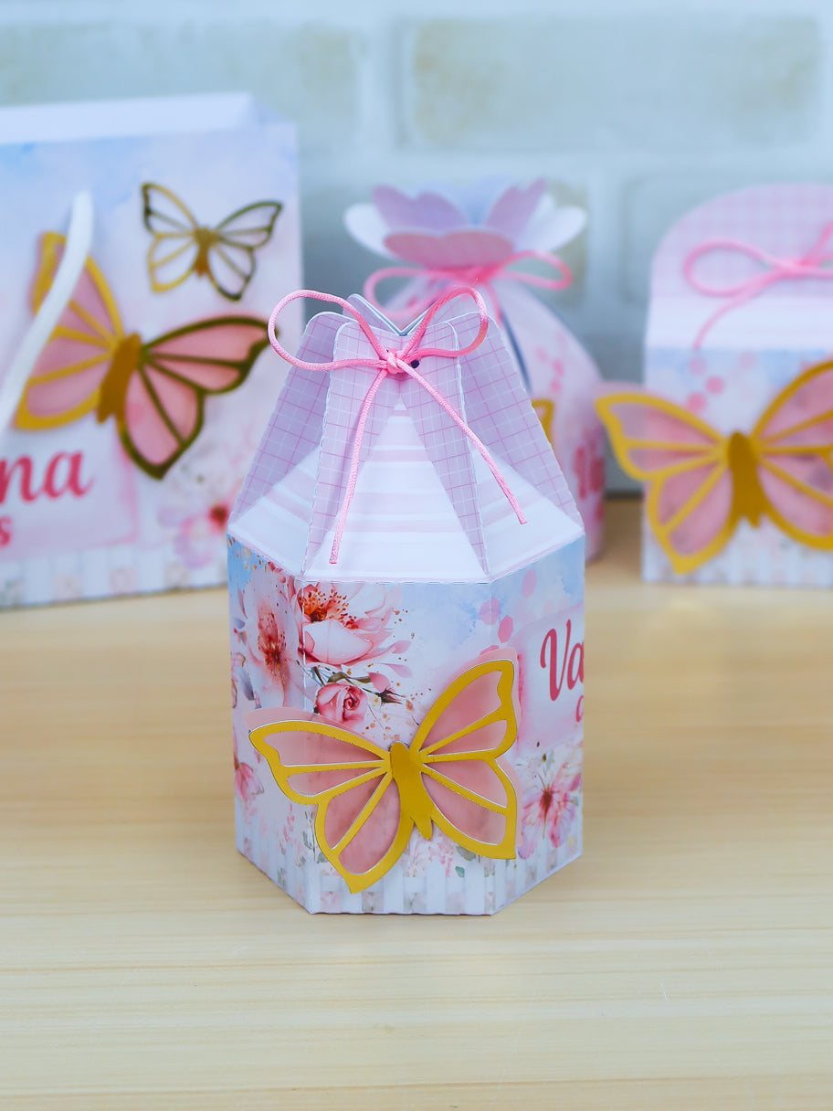 Personalized Party Favor Box Kit – Butterflies – photo 3