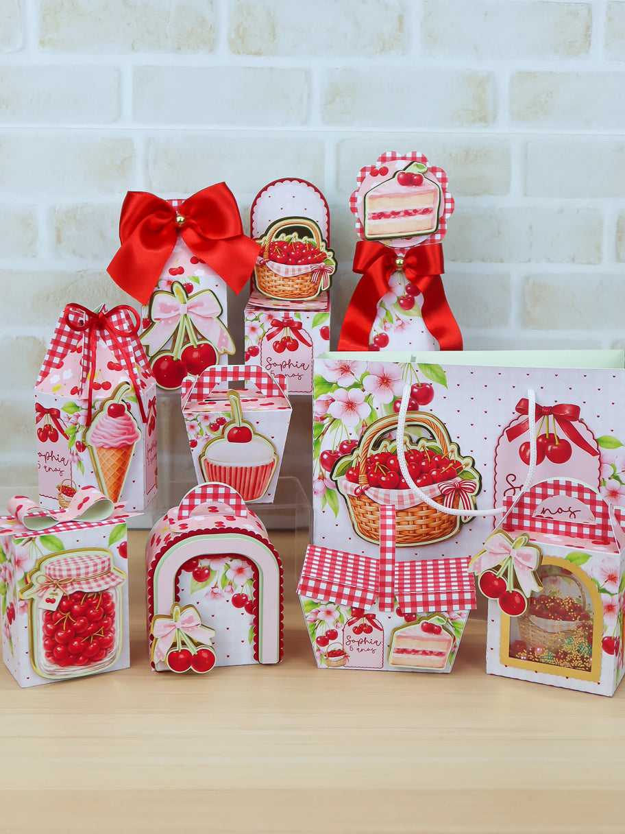 Personalized Party Favor Box Kit – Cherry