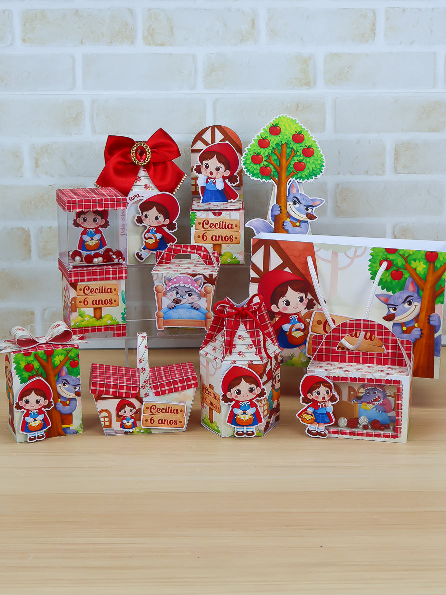 Personalized Party Favor Box Kit - Little Red Riding Hood