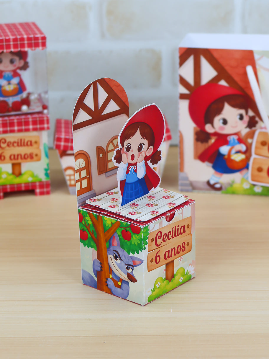 Personalized Party Favor Box Kit - Little Red Riding Hood