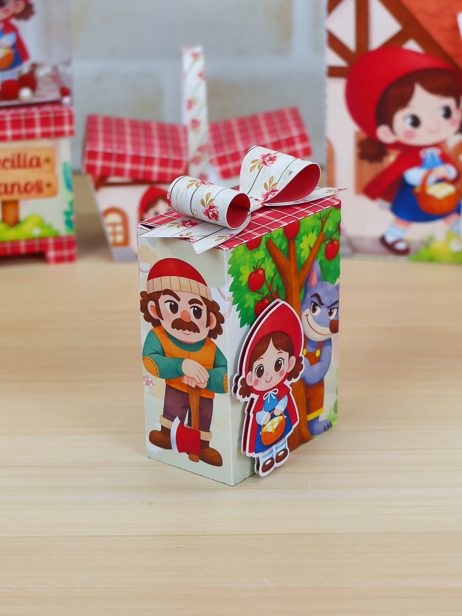 Personalized Party Favor Box Kit - Little Red Riding Hood