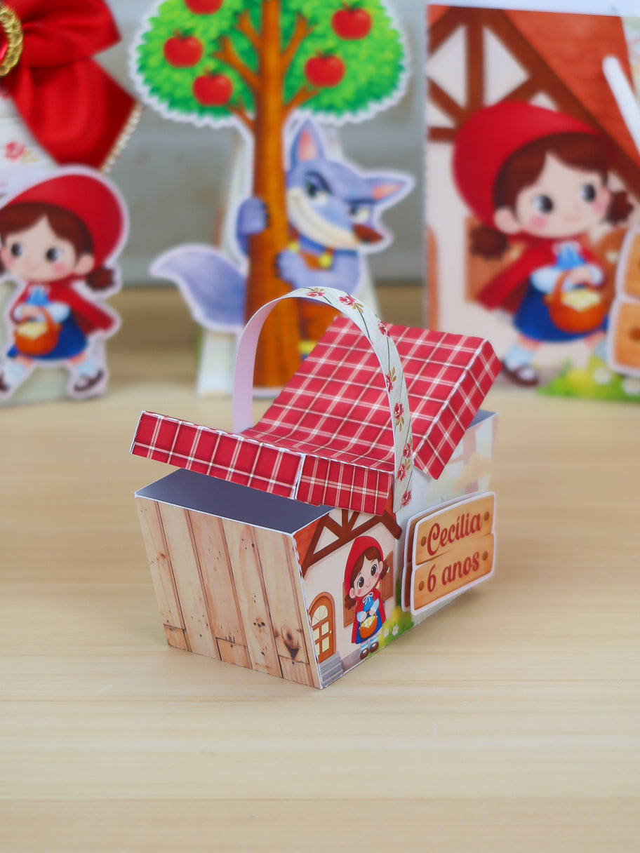 Personalized Party Favor Box Kit - Little Red Riding Hood