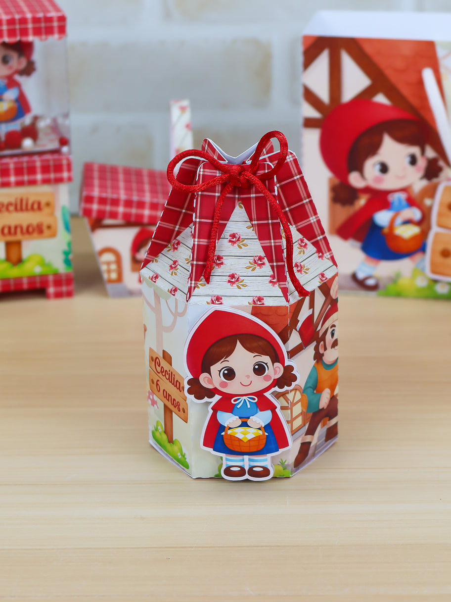 Personalized Party Favor Box Kit - Little Red Riding Hood