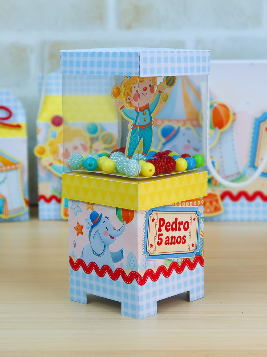 Personalized Party Favor Box Kit - Circus