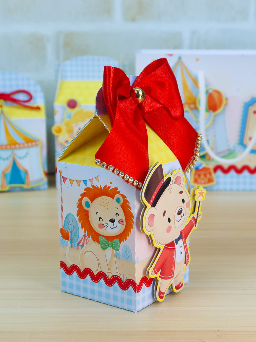 Personalized Party Favor Box Kit - Circus