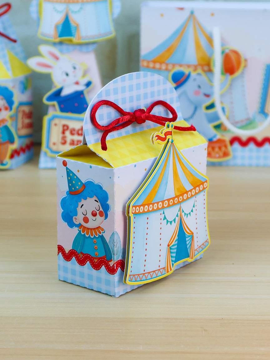 Personalized Party Favor Box Kit - Circus