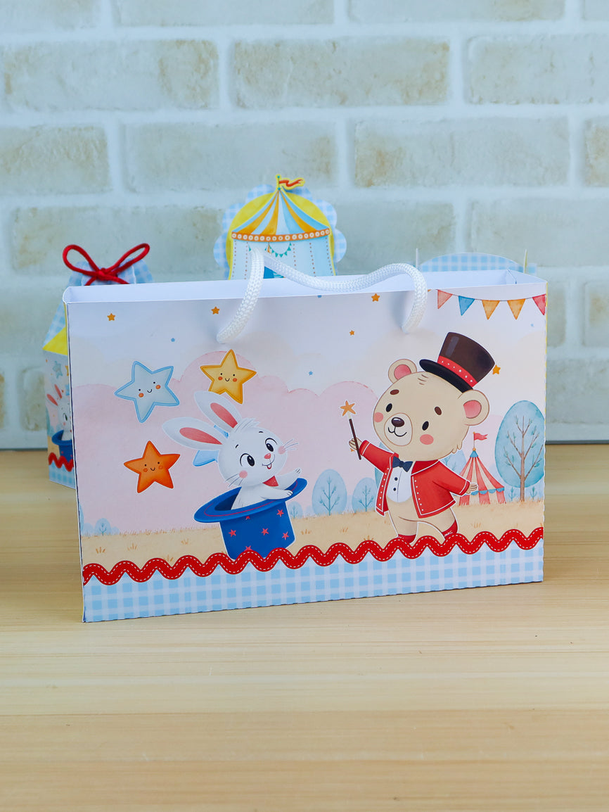 Personalized Party Favor Box Kit - Circus