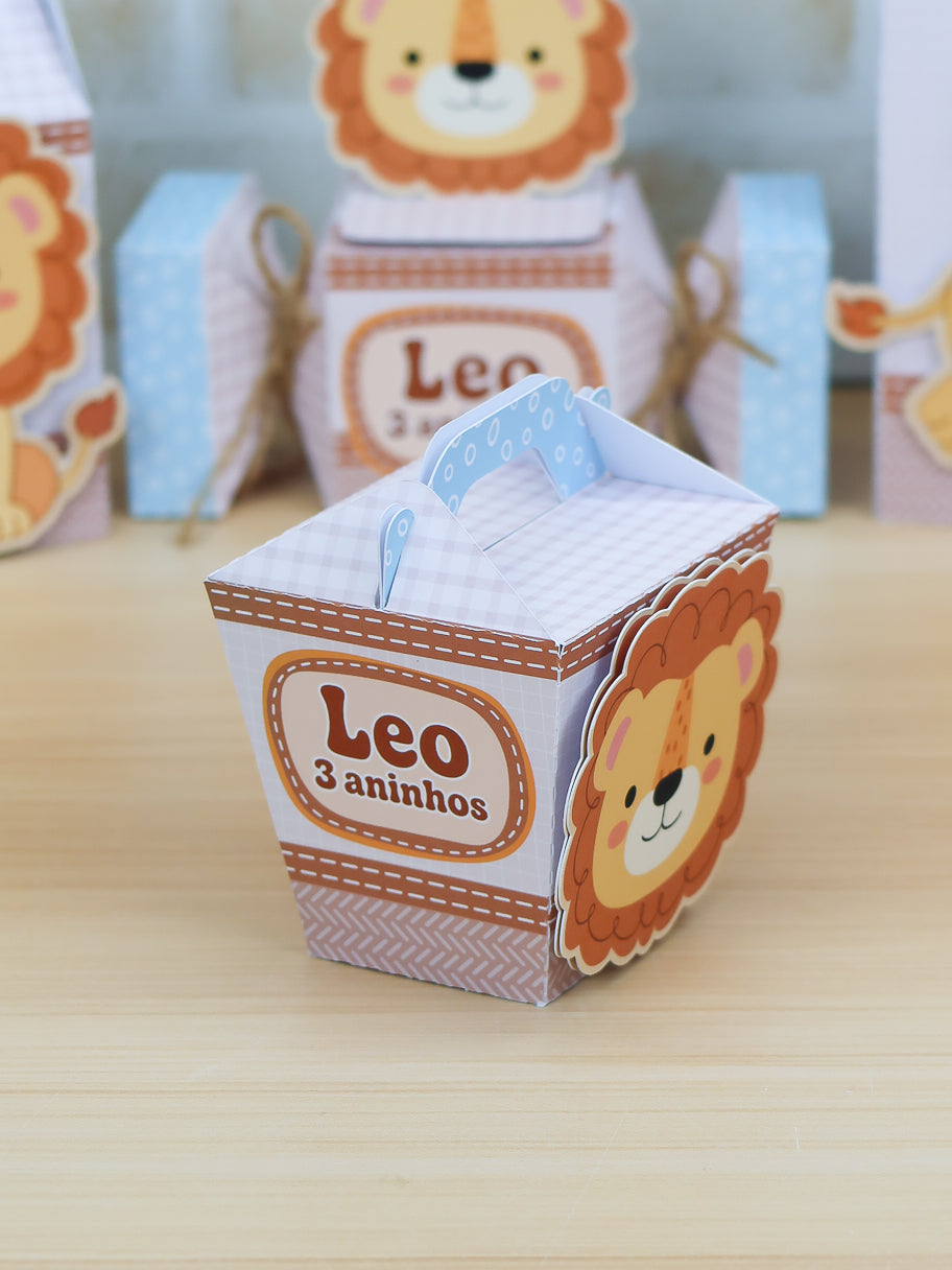 Personalized Party Favor Box Kit – Little Lion – photo 5