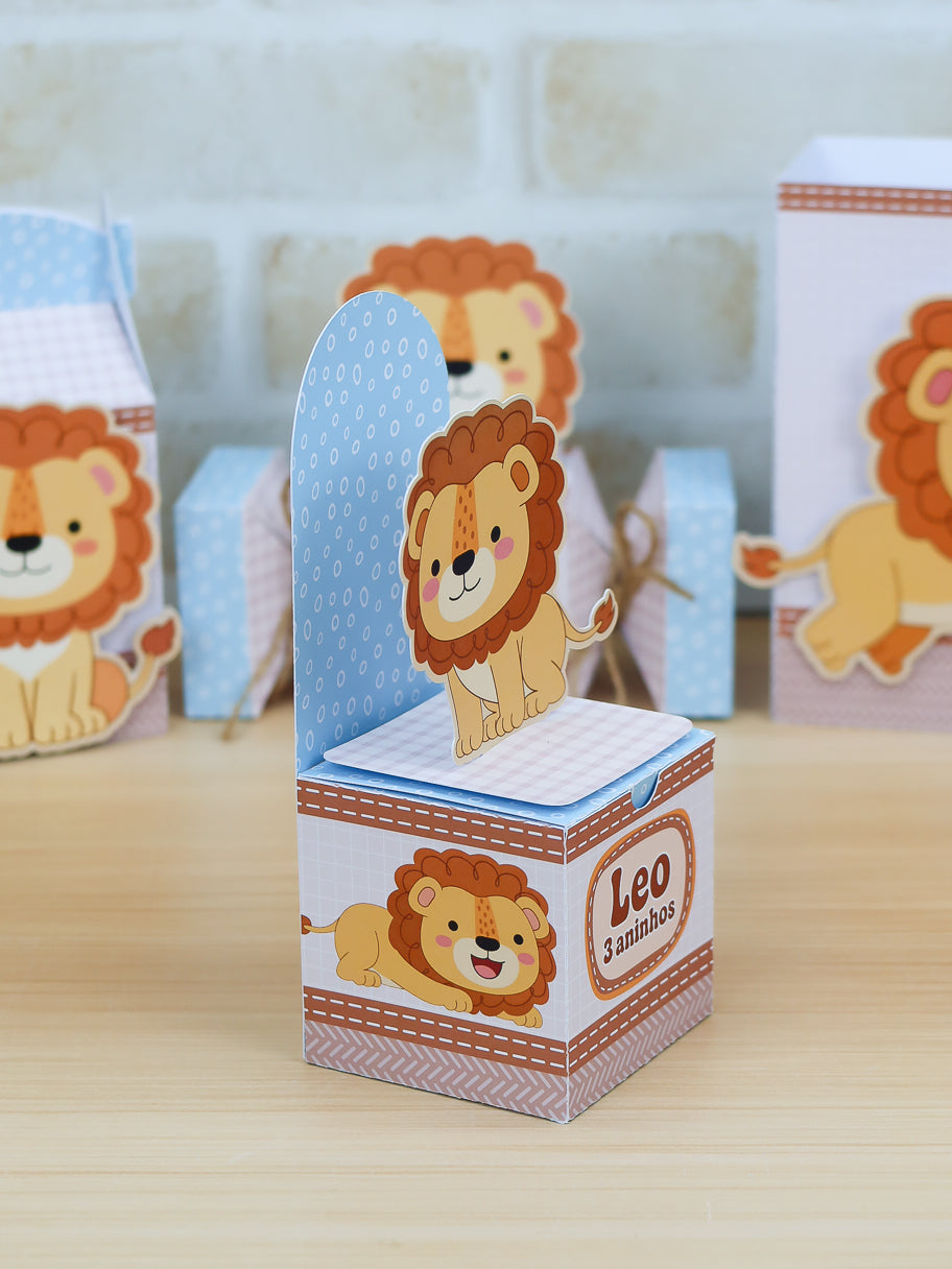 Personalized Party Favor Box Kit – Little Lion – photo 6