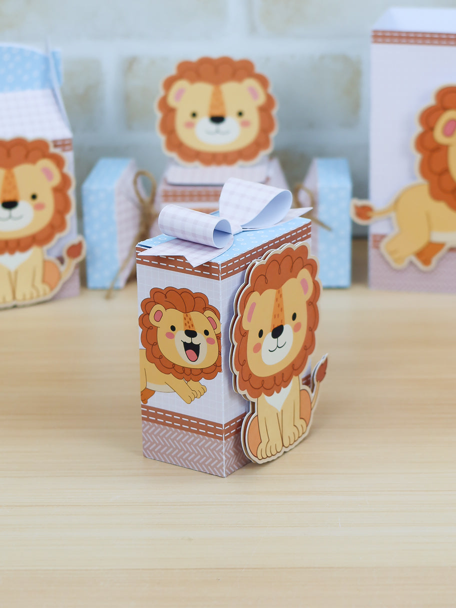 Personalized Party Favor Box Kit – Little Lion – photo 7