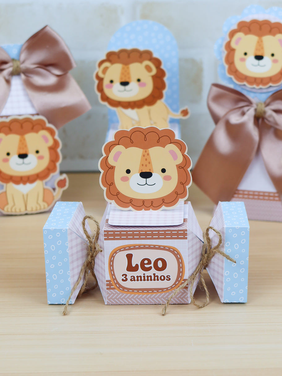 Personalized Party Favor Box Kit – Little Lion – photo 10