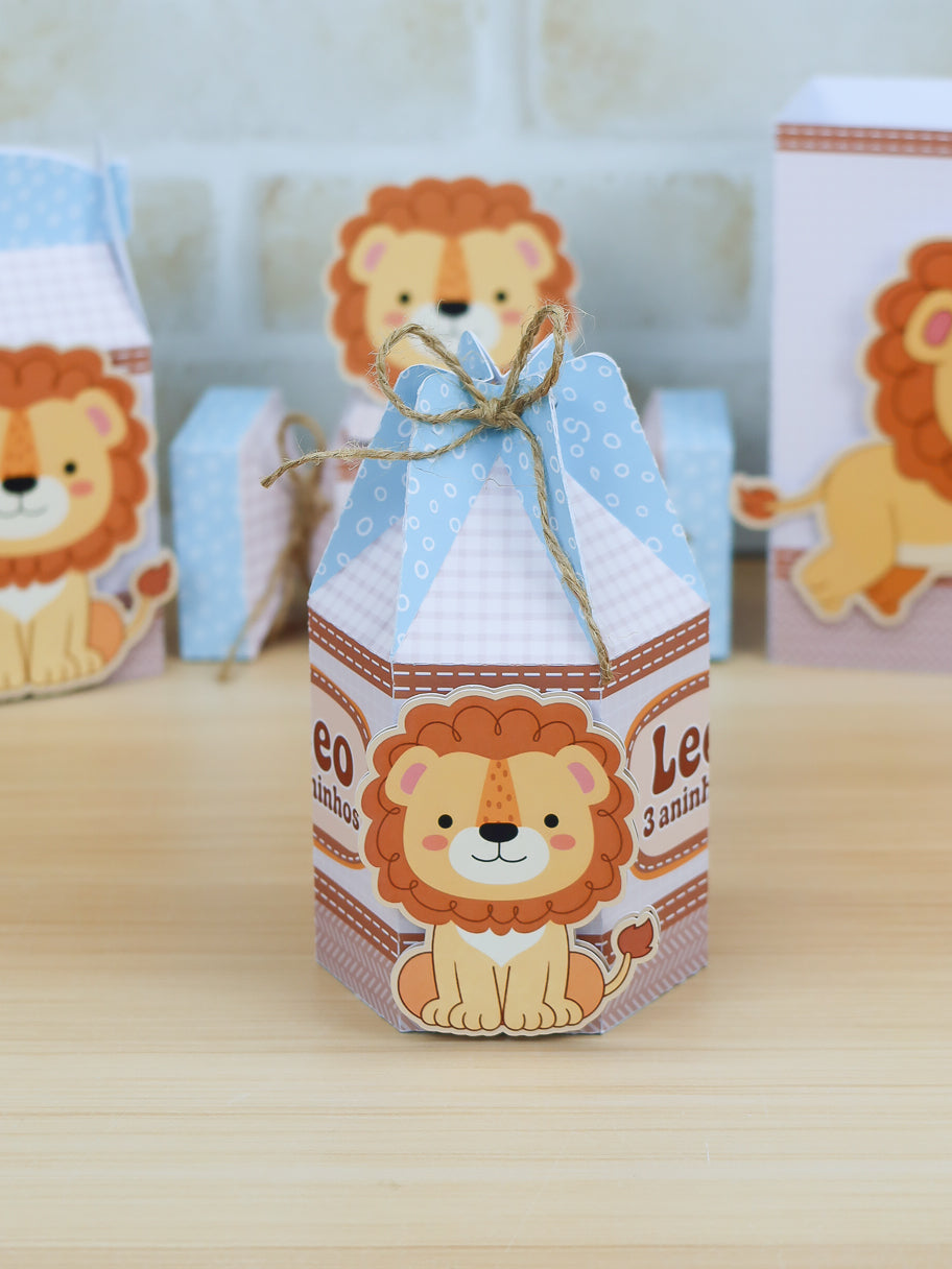 Personalized Party Favor Box Kit – Little Lion – photo 3
