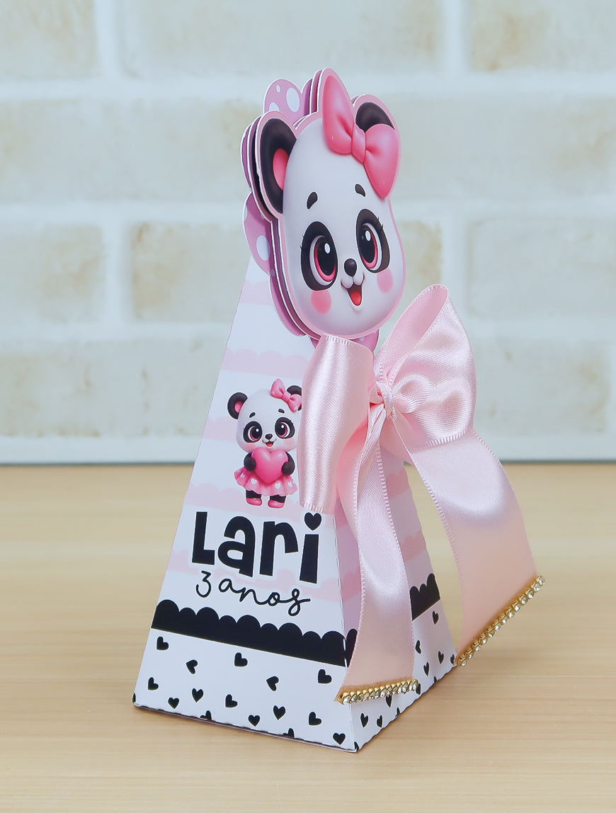 Personalized Party Favor Box Kit - Little Panda