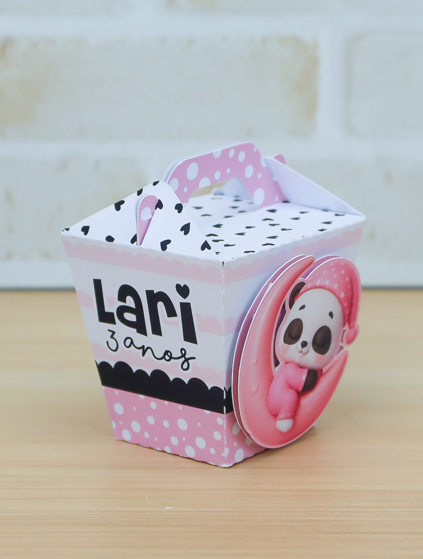 Personalized Party Favor Box Kit - Little Panda