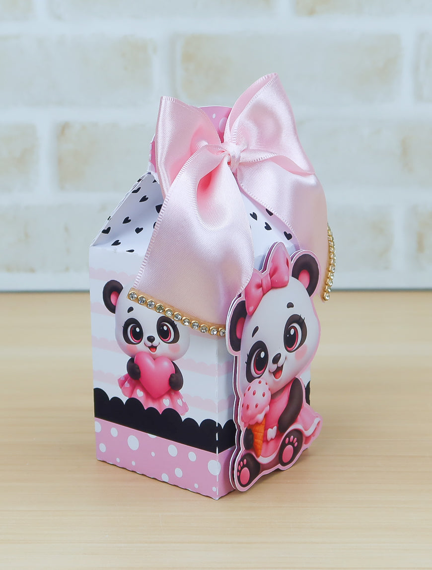 Personalized Party Favor Box Kit - Little Panda
