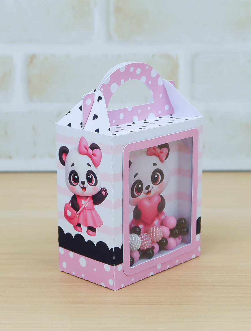 Personalized Party Favor Box Kit - Little Panda