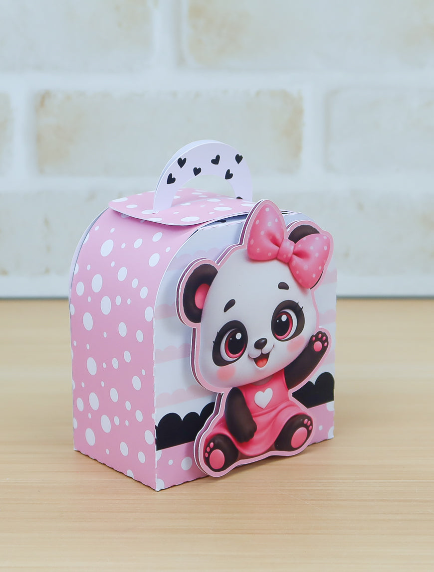 Personalized Party Favor Box Kit - Little Panda