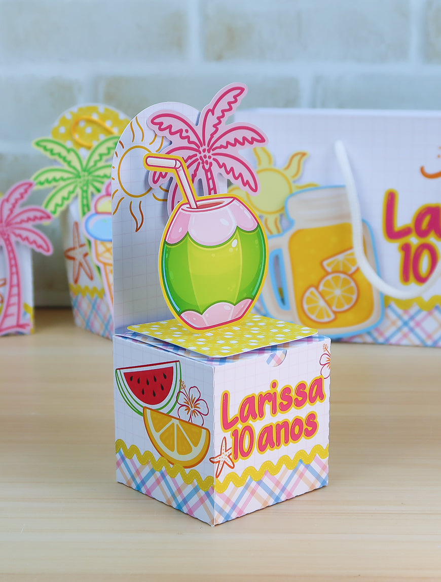 Personalized Party Favor Box Kit – Colorful Summer – photo 4