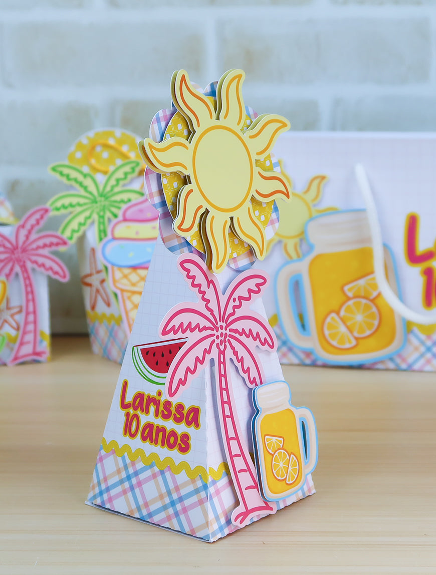 Personalized Party Favor Box Kit – Colorful Summer – photo 6