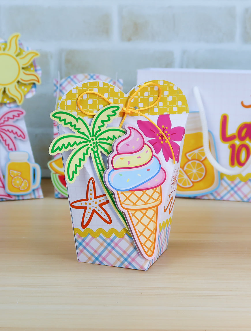 Personalized Party Favor Box Kit – Colorful Summer – photo 9