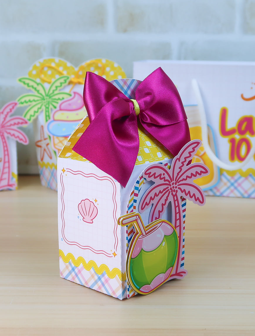 Personalized Party Favor Box Kit – Colorful Summer – photo 2